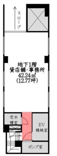ミズホアルファビル B1階 間取り図