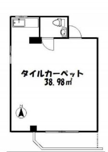 新宿ユニオンビル 401 間取り図