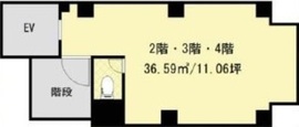 ルーフ六本木ビル（仮称） 3階 間取り図