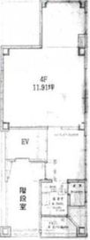 ル・グラシエルBLDG.29 4階 間取り図