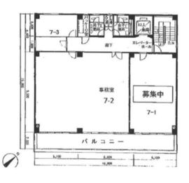 銀座ワカホビル 701 間取り図