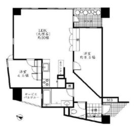 天王洲デュープレックス 102 間取り図