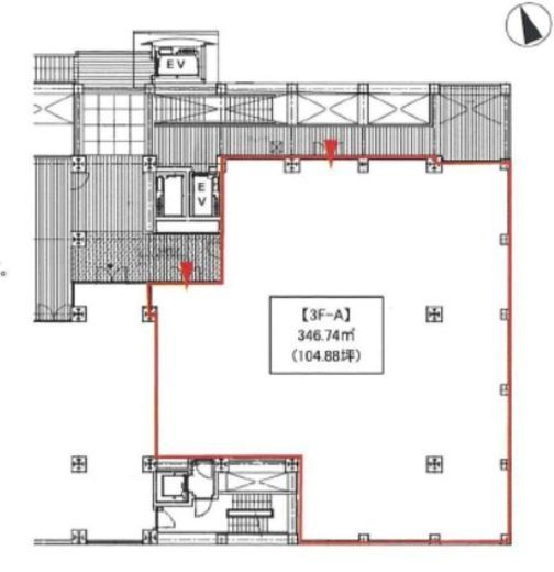 QIZ広尾 3階A 間取り図