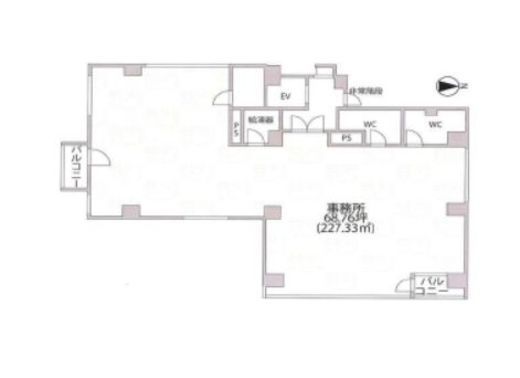 パレ・ウルー 4階 間取り図
