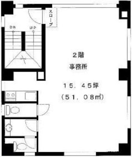 あすかビル 2階 間取り図