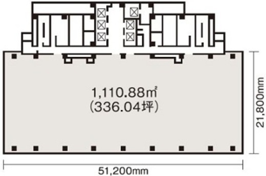 東京倶楽部ビルディング 501A 間取り図