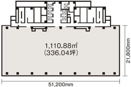 東京倶楽部ビルディング 501A 間取り図
