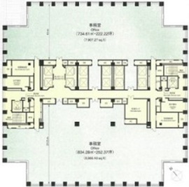 聖路加タワー 1606 間取り図