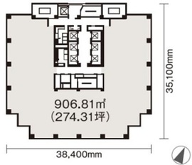 FOREFRONT TOWER 1201 間取り図