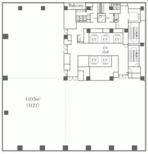 室町ちばぎん三井ビルディング 1101 間取り図