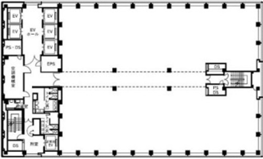 新宿三井ビルディング二号館 1303 間取り図