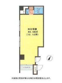 セントラル渋谷246 802 間取り図
