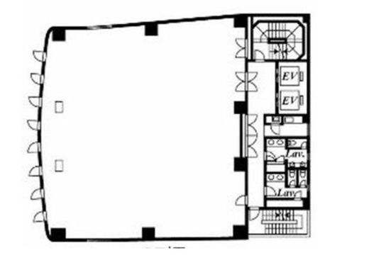 白揚ビル 3階 間取り図