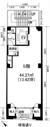 モトキN4ビル 5階 間取り図
