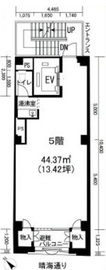 モトキN4ビル 5階 間取り図