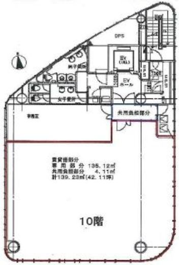 第一御幸ビル 10階 間取り図