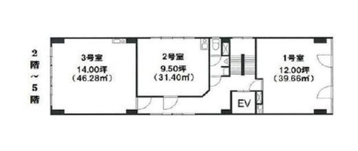 大洋ビル 303 間取り図