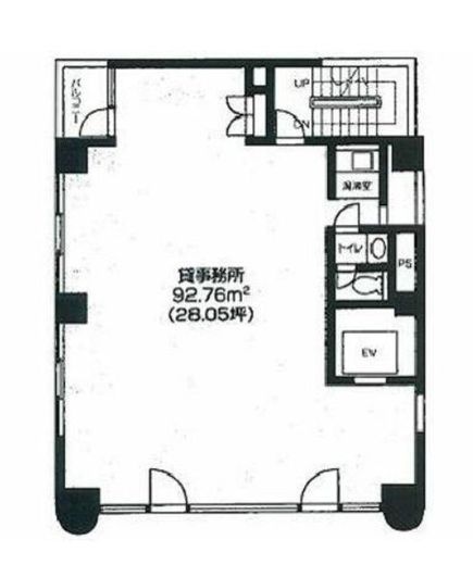 新光第5ビル 6階 間取り図