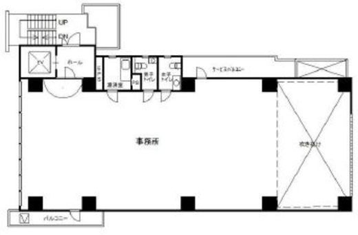 渋谷STビル 2階 間取り図