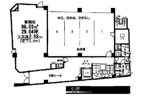 日本橋浜町ビル 1階 間取り図