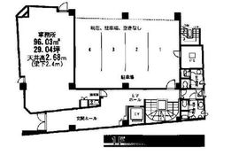 日本橋浜町ビル 1階 間取り図