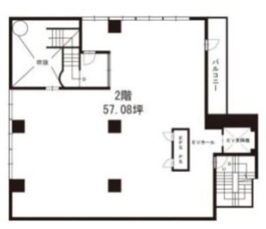 新橋第二中ビル 2階 間取り図