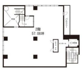 新橋第二中ビル 2階 間取り図