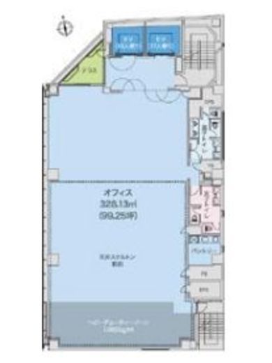 KANDA SQUARE GATE(内神田一丁目本郷通プロジェクト) 4階 間取り図