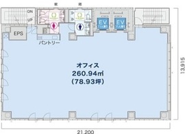 ミレーネ神田PREX 3階 間取り図