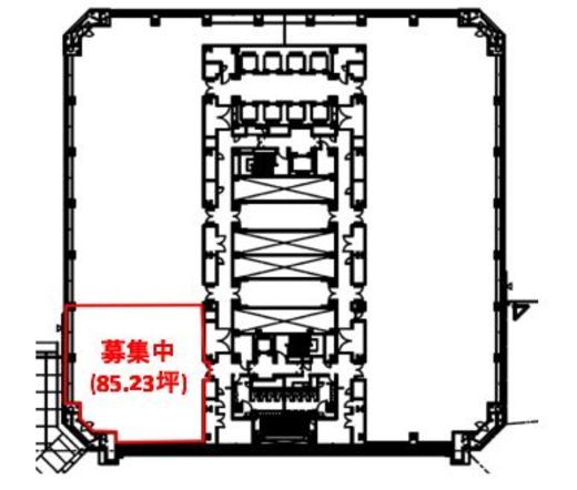 晴海アイランドトリトンスクエアオフィスタワーZ 3階 間取り図