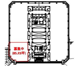 晴海アイランドトリトンスクエアオフィスタワーZ 3階 間取り図