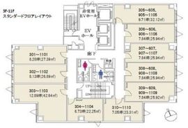 クロスオフィス内幸町 507 間取り図