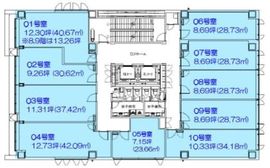 クロスオフィス三田 510 間取り図
