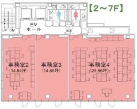 クロスオフィス渋谷メディオ 7-A 間取り図