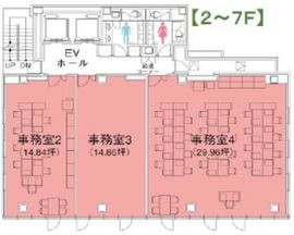 クロスオフィス渋谷メディオ 7-B 間取り図