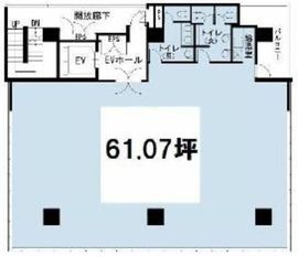 KDX日本橋216ビル 4階 間取り図