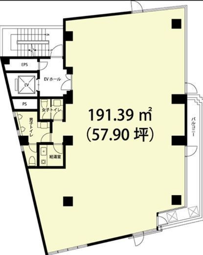恵比寿STビル 2階3 間取り図