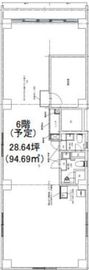 DK共同ビル 6階 間取り図