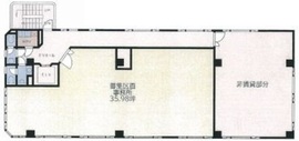 木原造林市谷ビル 2階 間取り図