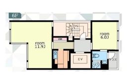 西麻布3243 6階 間取り図