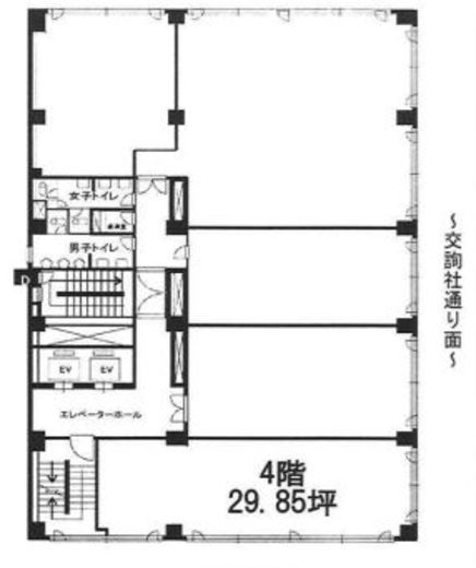 毛利ビル 4階 間取り図