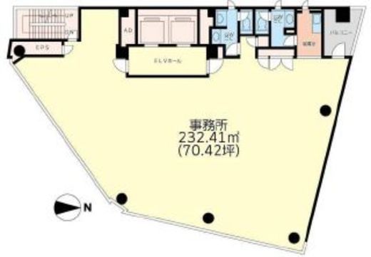 センタークレストビル 8階 間取り図