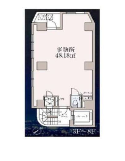 ザ・スカイグランディア神田錦町 6階 間取り図