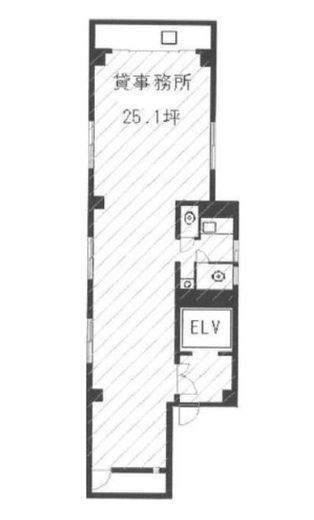 中村ビル(御成門) 4階 間取り図
