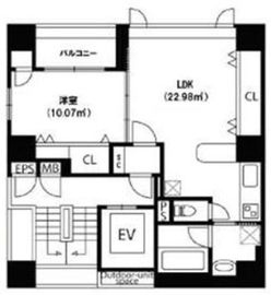 銀座J8ビル 701 間取り図