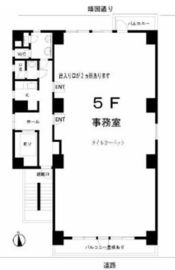 並木ビル(曙橋) 5階 間取り図