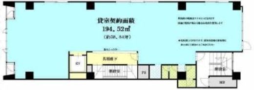 田園新宿ビル 3階 間取り図