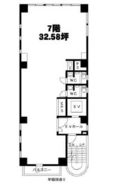 MFビル 7階 間取り図
