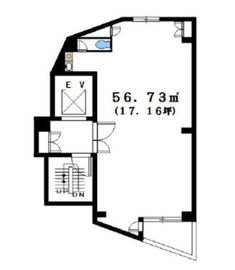 オークス西新宿 8階 間取り図