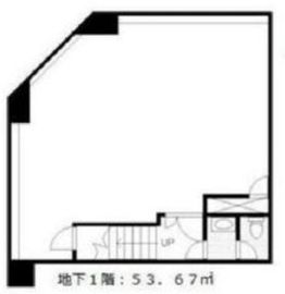 築地スクエアビル B1階 間取り図